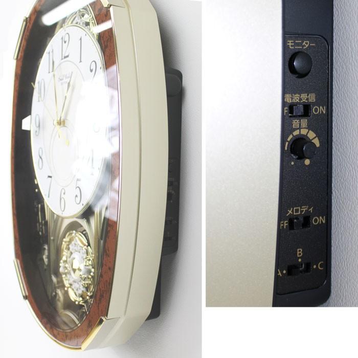 リズム 電波からくり時計 スモールワールド ノエルM メロディ30曲