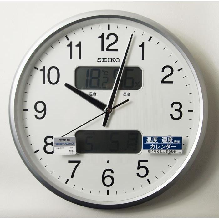 送料無料 訳あり特価！セイコー 電波掛時計オフィス 直径35cm