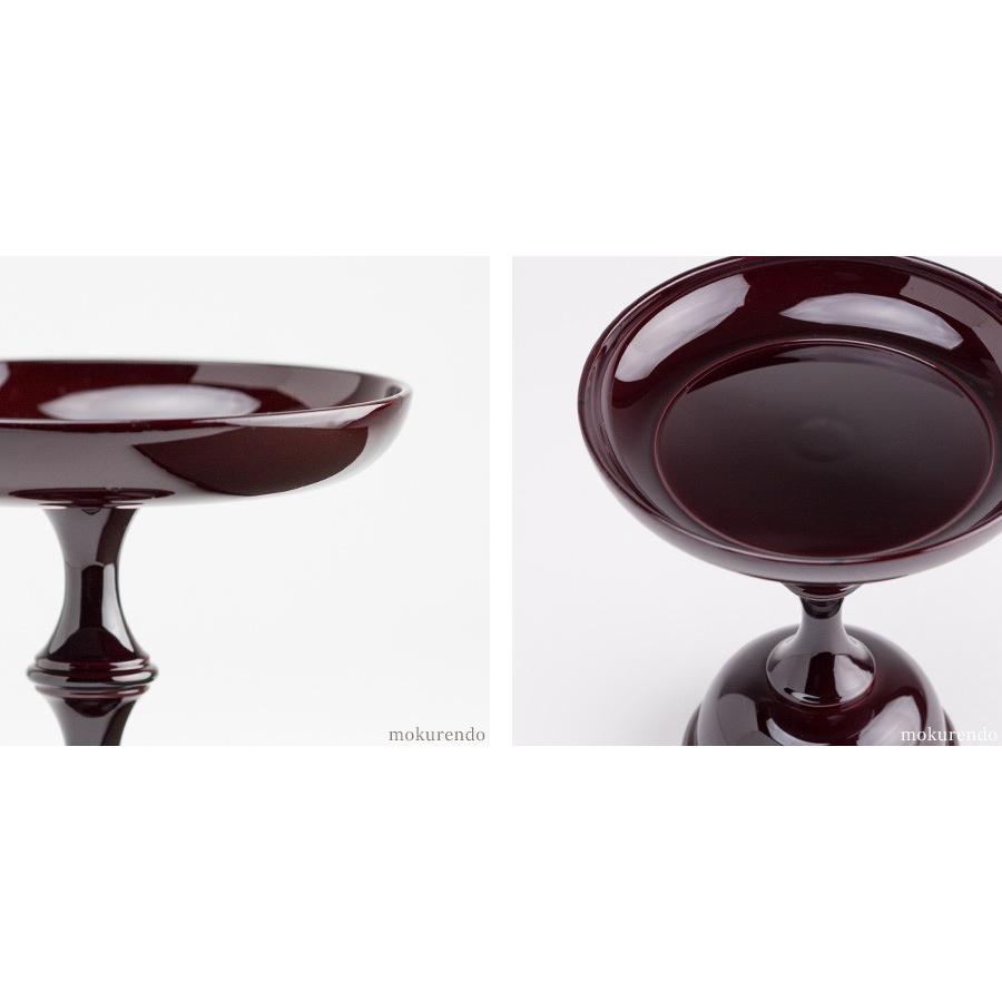 仏具 高月 タメ色 3.0寸 一対/2個（高坏 仏壇用 伝統仏具 国産品 中京