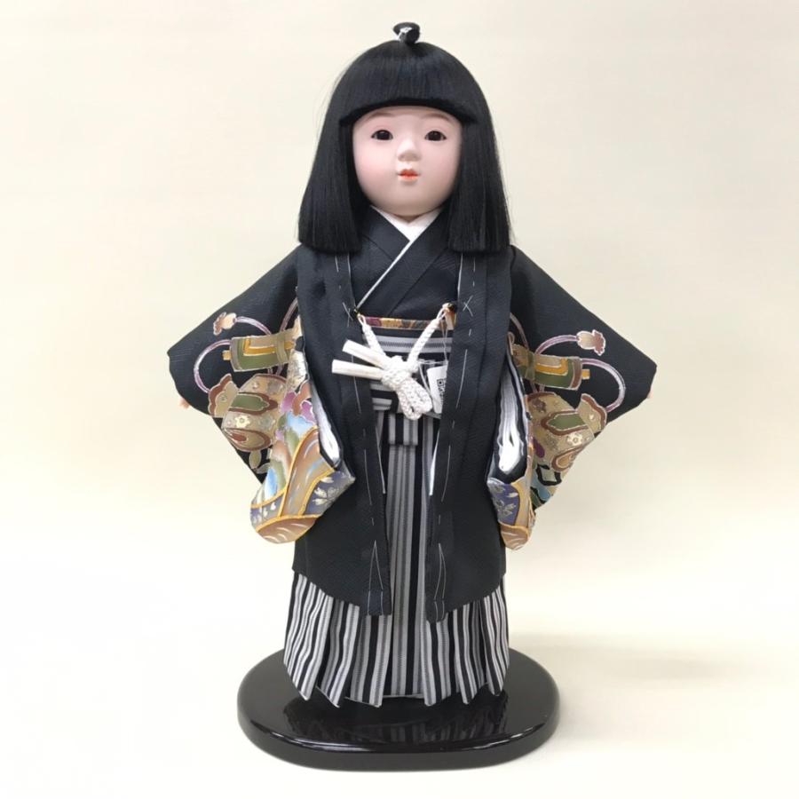 市松人形 尺 金彩京友禅 男 波頭に宝 CS-BY11425-01 日本人形 : 人形の