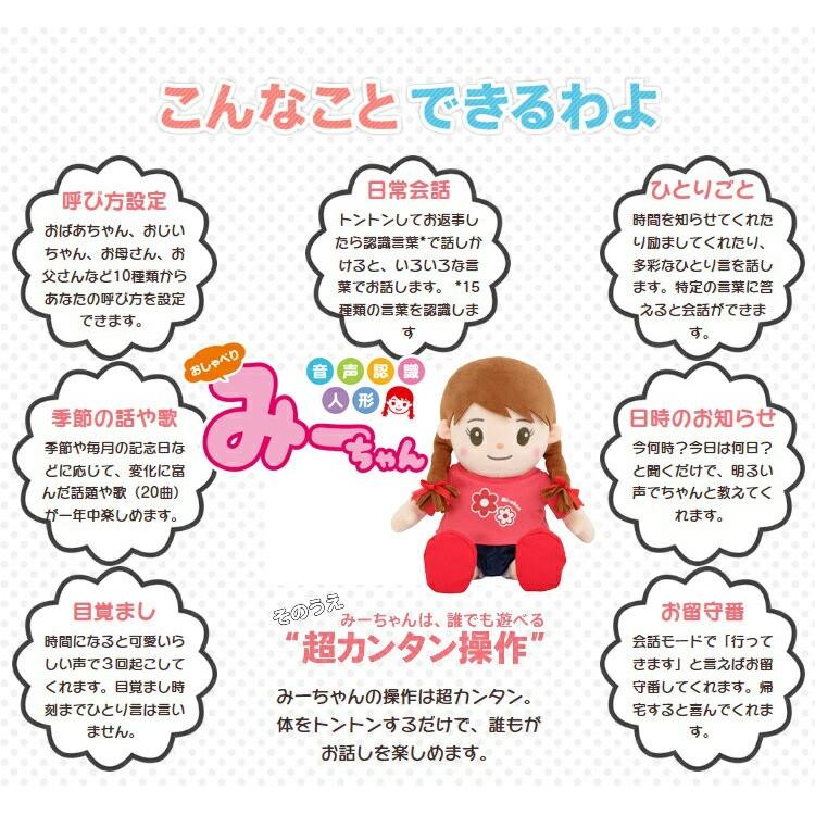 電池4本付 みーちゃん 人形 簡単説明ポスター付 おしゃべりみーちゃん