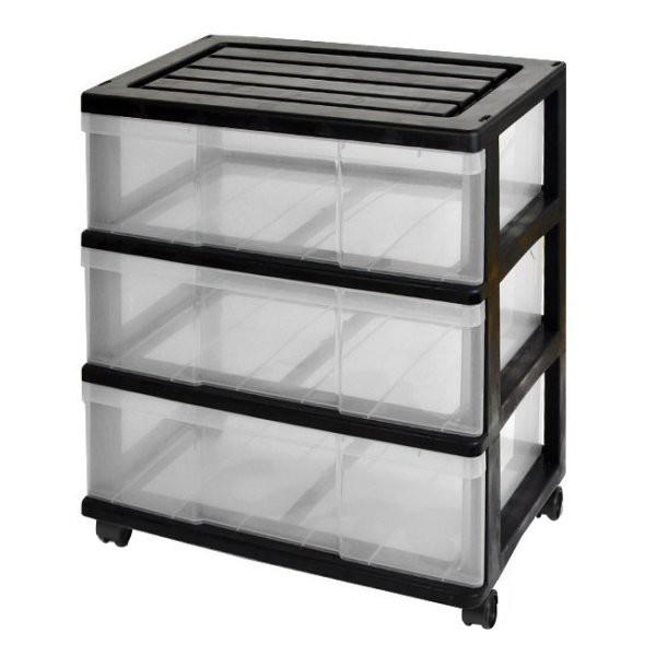 衣装ケース 収納ケース 引き出し プラスチック ワイド チェスト 3段