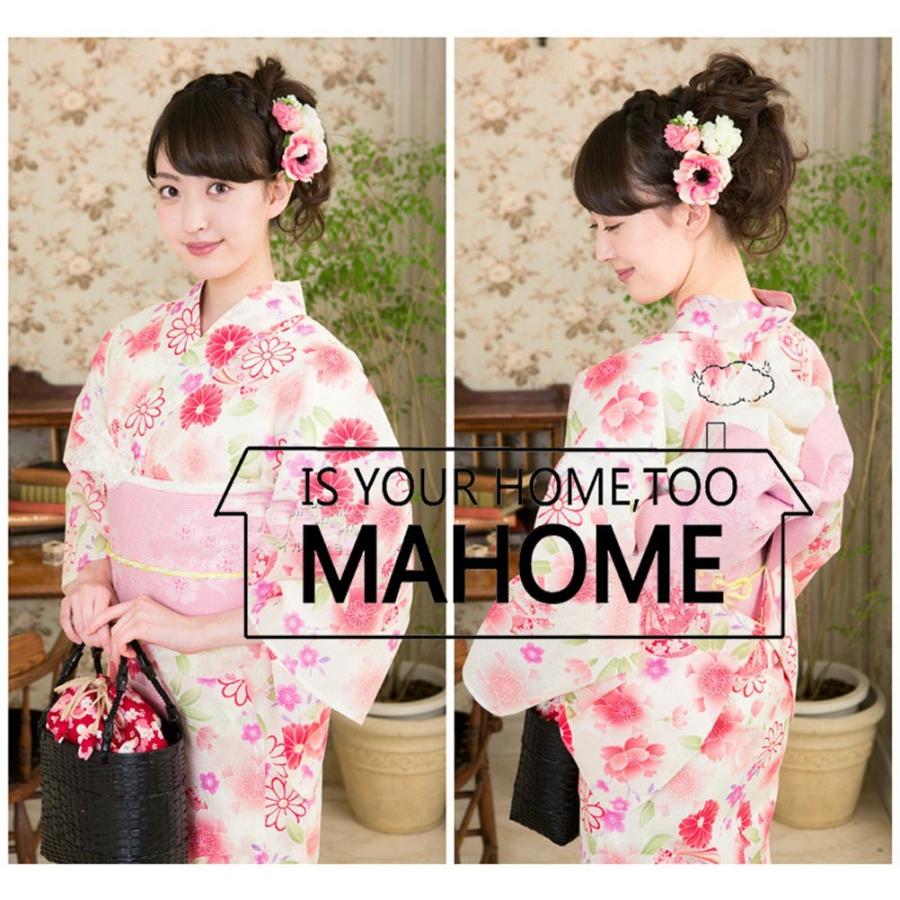 浴衣 レディース 花柄 菊 桜 浴衣セット ピンク セット 大きサイズ