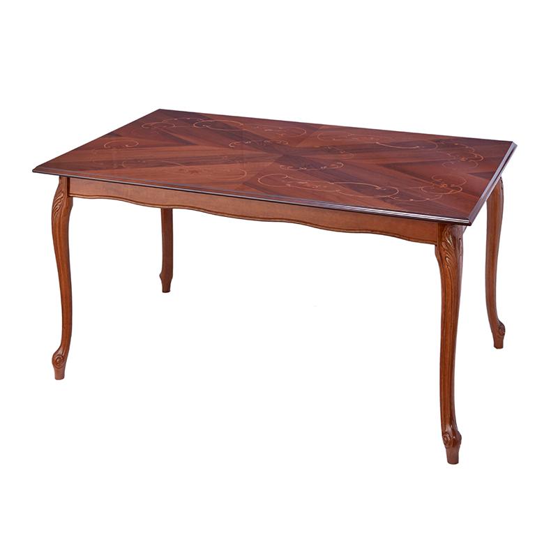 イタリア製 象嵌ダイニングテーブル 長方形 幅150cm/ イタリア