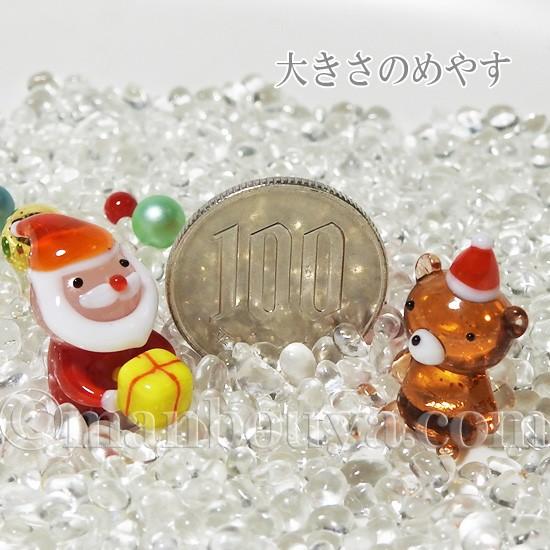 サンタクロース クリスマス ガラス細工 ミニチュア 飾り グラス
