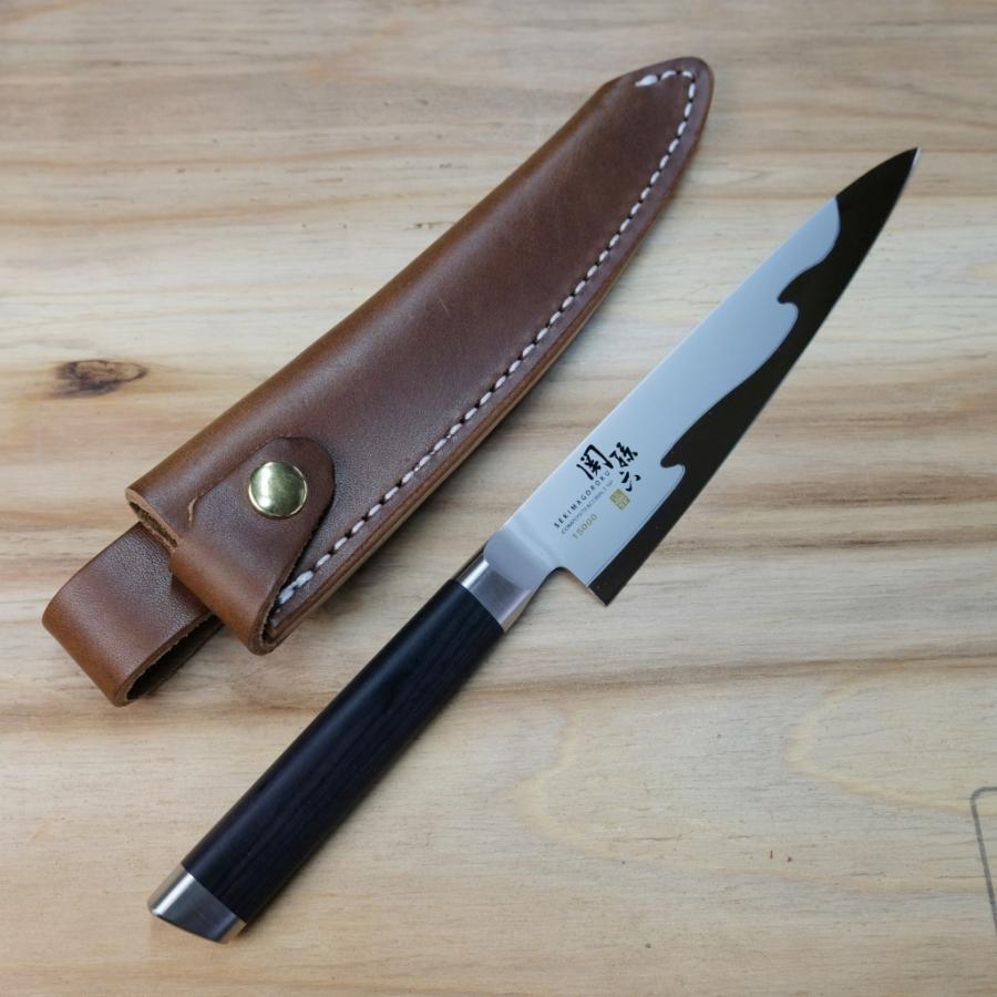 左利き用 ペティナイフ用 革ケース 120ミリ 貝印 KAI ペティナイフ 関