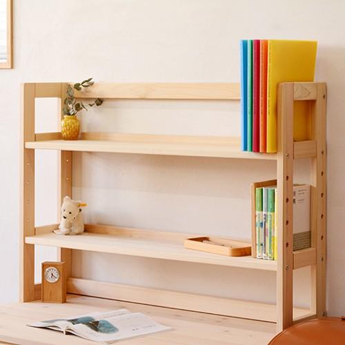 上置き 学習机 追加棚板 木製 単品 ひのき デスクスタンド L型 増設棚