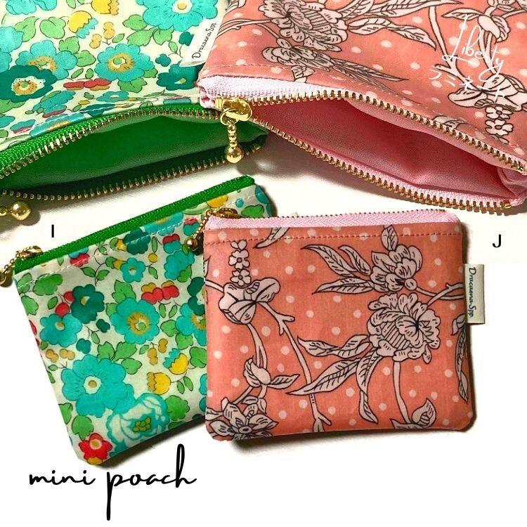 ミニポーチ・ラミネート【リバティ】☆Dracaena Spp./ラミネート加工の