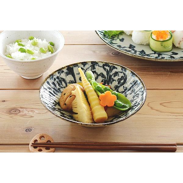 食器 和食器 おしゃれ 中鉢 手書きたこ唐草菊彫5.5平鉢 煮物鉢 サラダ
