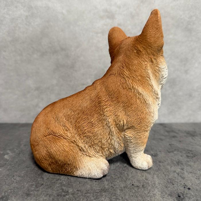 犬 置物 おしゃれ お座りウェルシュコーギー かわいい 動物 インテリア