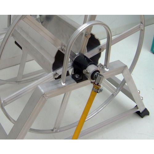 アルミ製 高圧スプレーホース用ホースリール 100〜150m用 (ホース無し