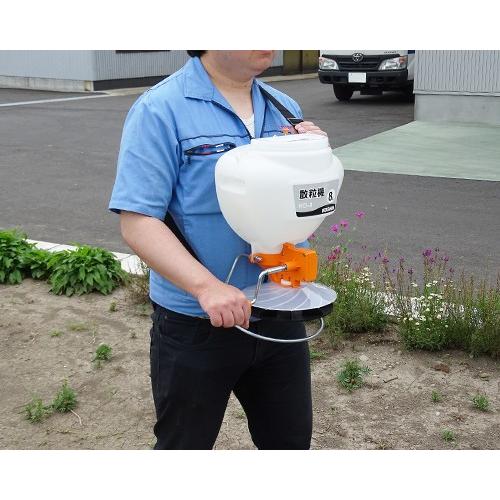 工進（KOSHIN） 手回し式 散粒機 HD-8 (容量8L/散布幅5〜7m) [KOSHIN