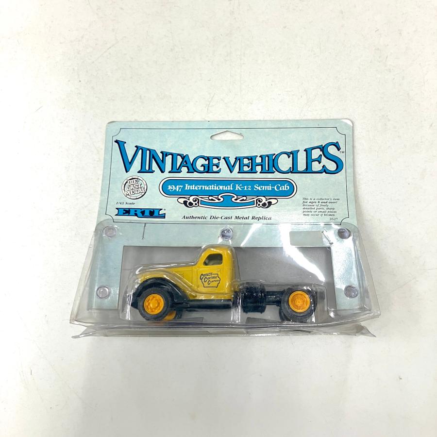 現品 新品 ERTL 1/43 1947 International K-12 Semi-Cab ミニカー