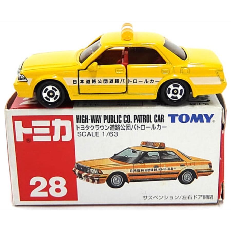 トミカ赤箱 28 トヨタ クラウン 道路公団パトカー ※TOMY青ロゴ