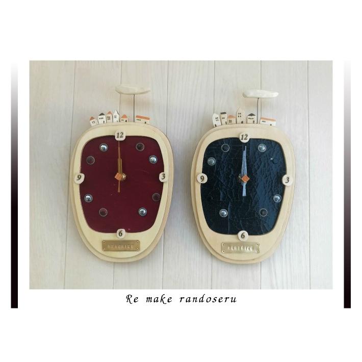 往復送料無料よりもお得♪】ランドセル リメイク 壁掛け時計〜卒業記念