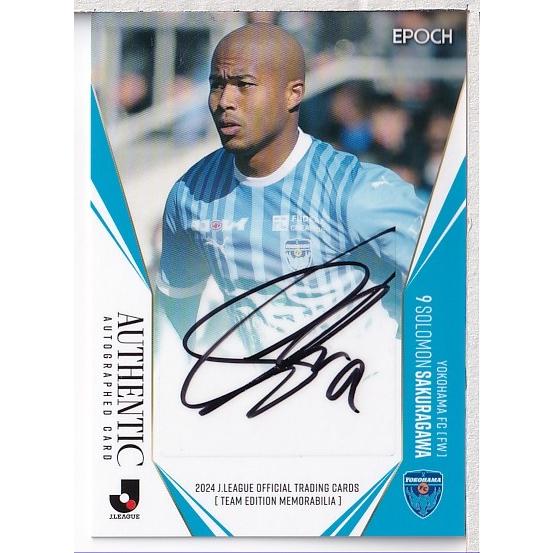 24J TE 横浜FC 櫻川ソロモン 直筆サインカード 50枚限定 : スポーツ