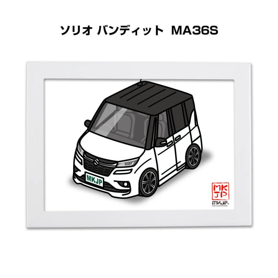 MKJP イラストA5 フレーム付き スズキ ソリオ バンディット MA36S ゆう