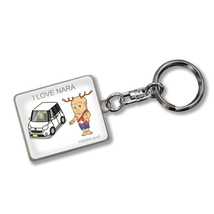 MKJP 車種別かわカッコいい キーホルダー ダイハツ ムーヴ キャンバス