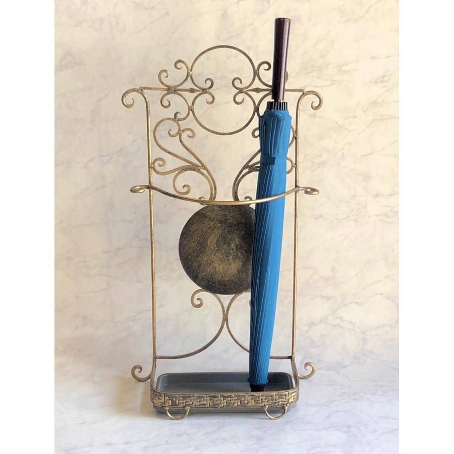 傘立て アイアン スリム 壁付けコンパクトデザイン アンティーク調