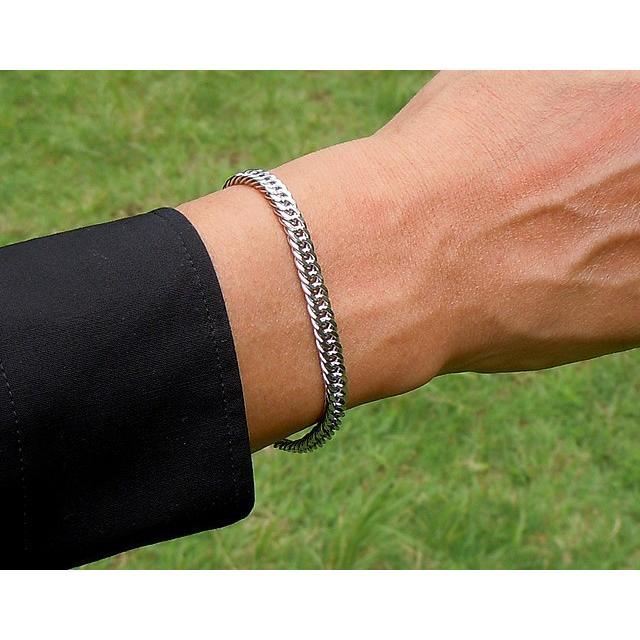 純チタン ゲルマニウム 喜平 ブレスレット チェーン 17-21cm／超軽量