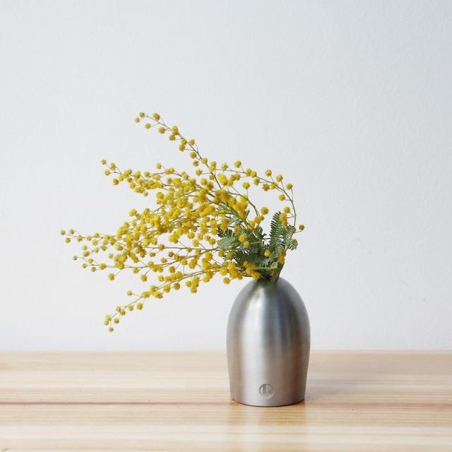 一輪挿し 花瓶 フラワーベース アルミ 小さい おしゃれ Alx Vase Maru