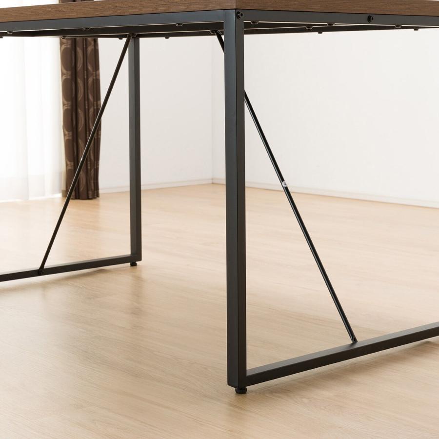 ニトリ（NITORI） 幅120cm ダイニングテーブル(ステイン120 MBR) 4人