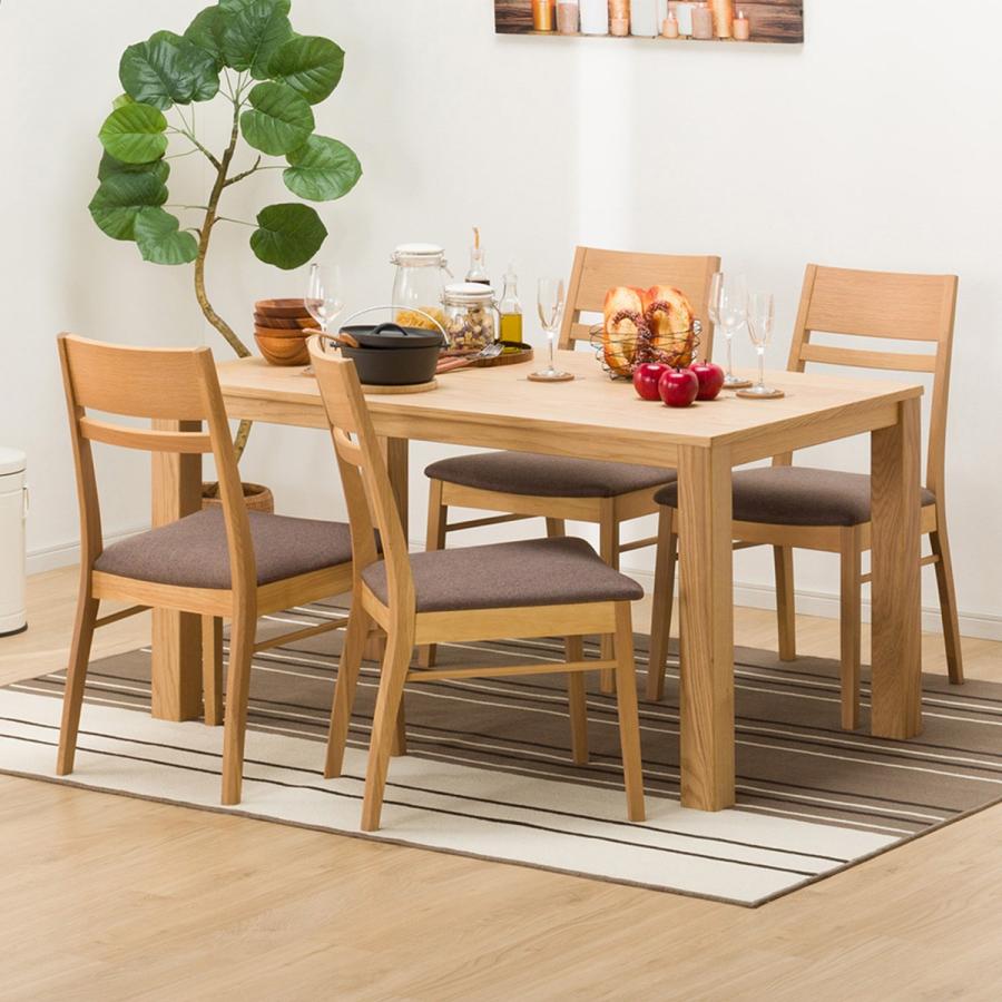 ニトリ（NITORI） 幅135cm ダイニングテーブル(Nコネクト135 LBR) 4人