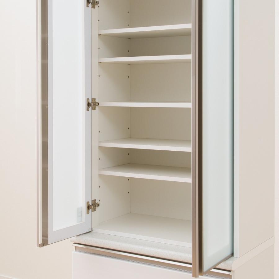 ニトリ（NITORI） 幅70cm 食器棚(アルミナ2 70DB WH) ニトリ期間限定