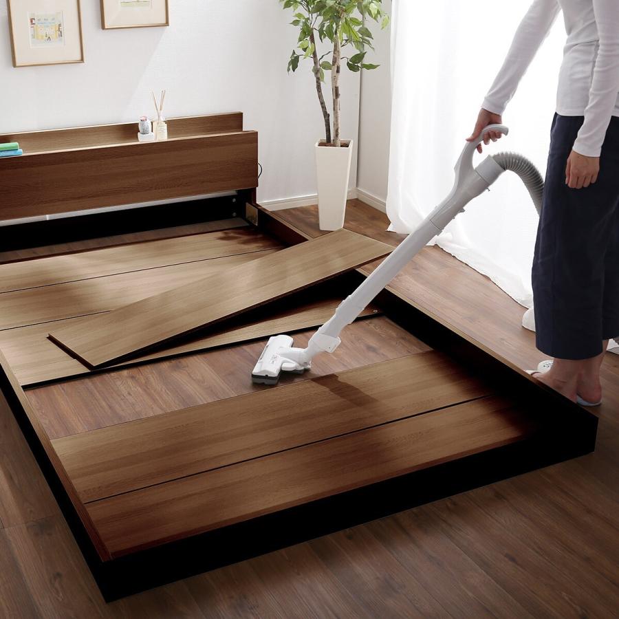 ニトリ（NITORI） シングル 宮・コンセント付き北欧調フロアベッド