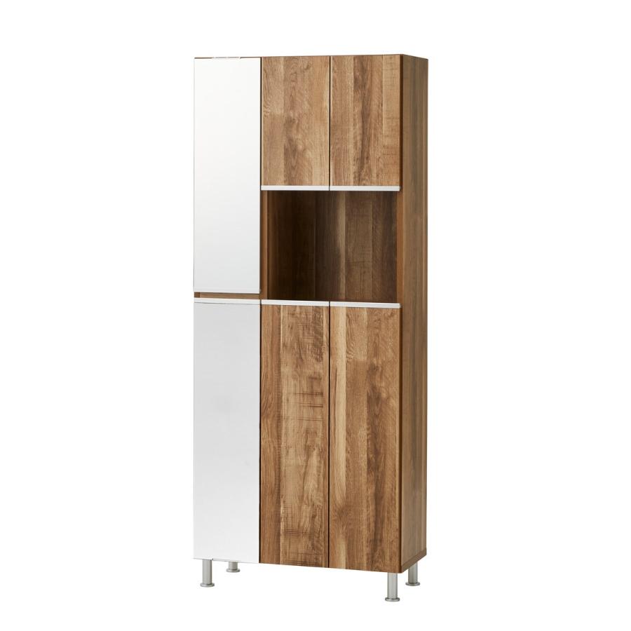 ニトリ（NITORI） シューズボックスリアル姿見(75 OAK) 下駄箱 ニトリ