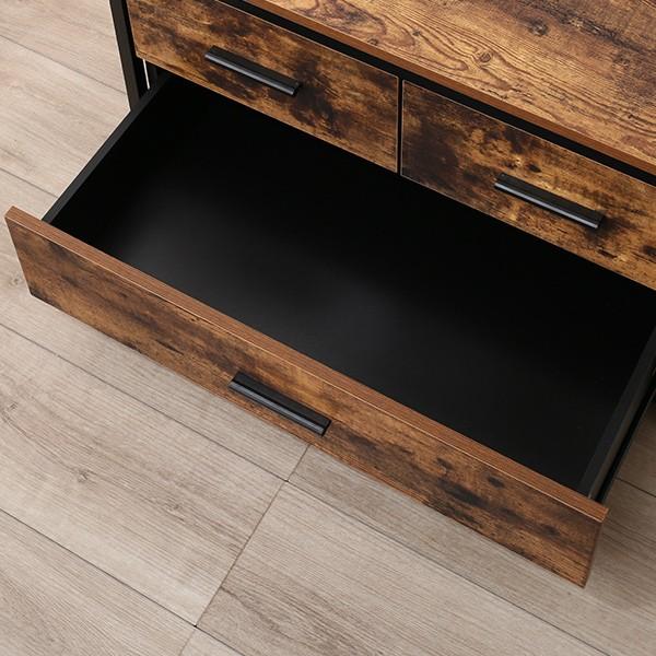 ニトリ（NITORI） ハンガーラックセット(Nステイン1880BR/追加引出し