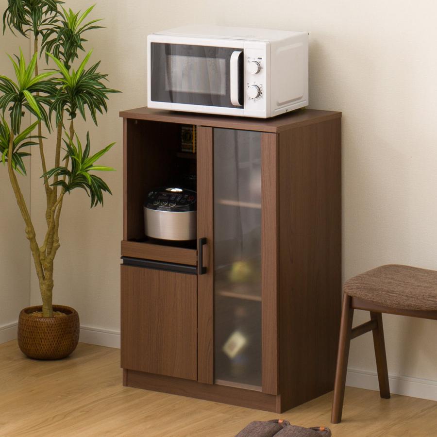 ニトリ（NITORI） レンジ台(フォルムN RE9060G MBR） レンジラック