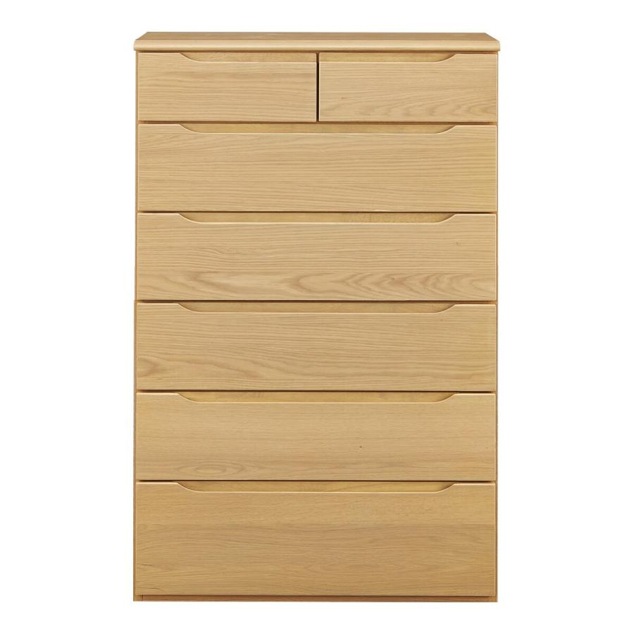 ニトリ（NITORI） 天然木 ハイチェスト(KW-301 80-6 LBR) タンス