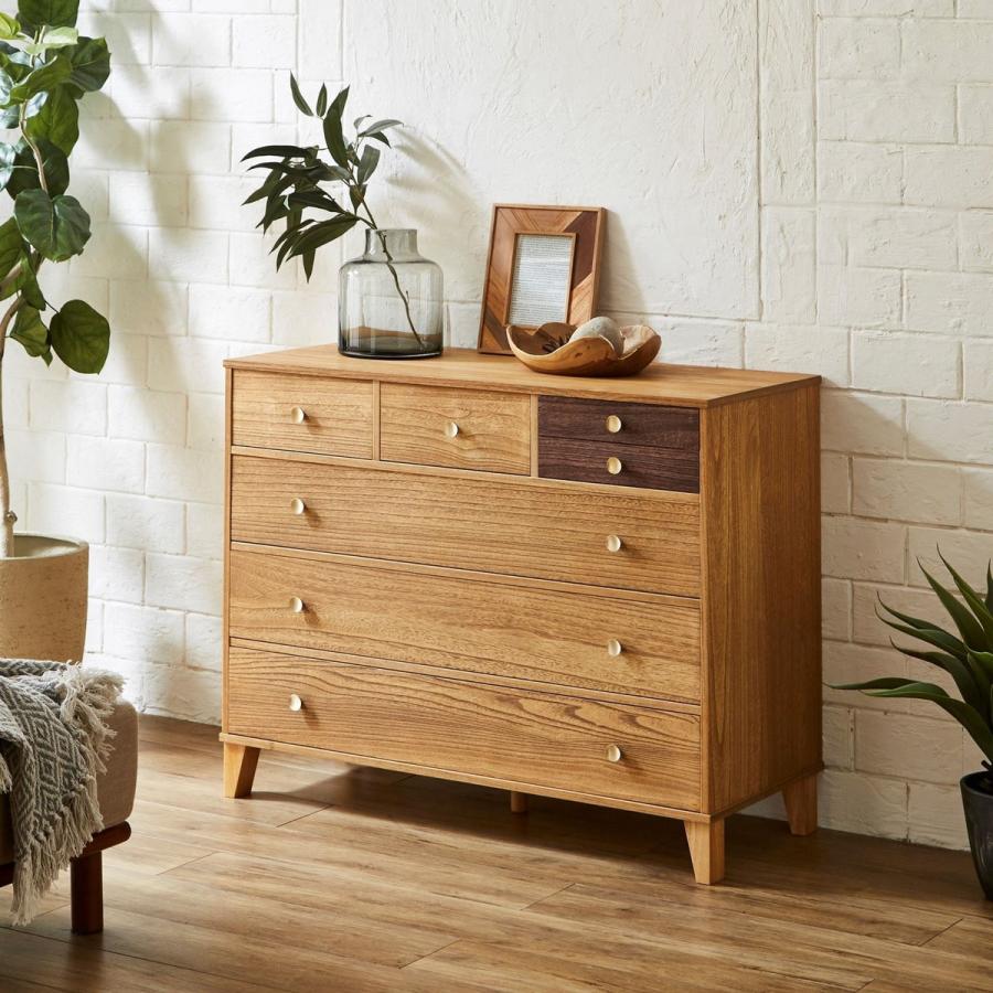 ニトリ（NITORI） 脚付き桐オイルチェスト4段 NA タンス たんす