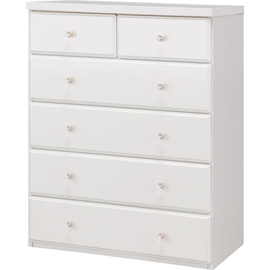 ニトリ（NITORI） ハイチェスト(TA75WH 取っ手クリア) タンス たんす