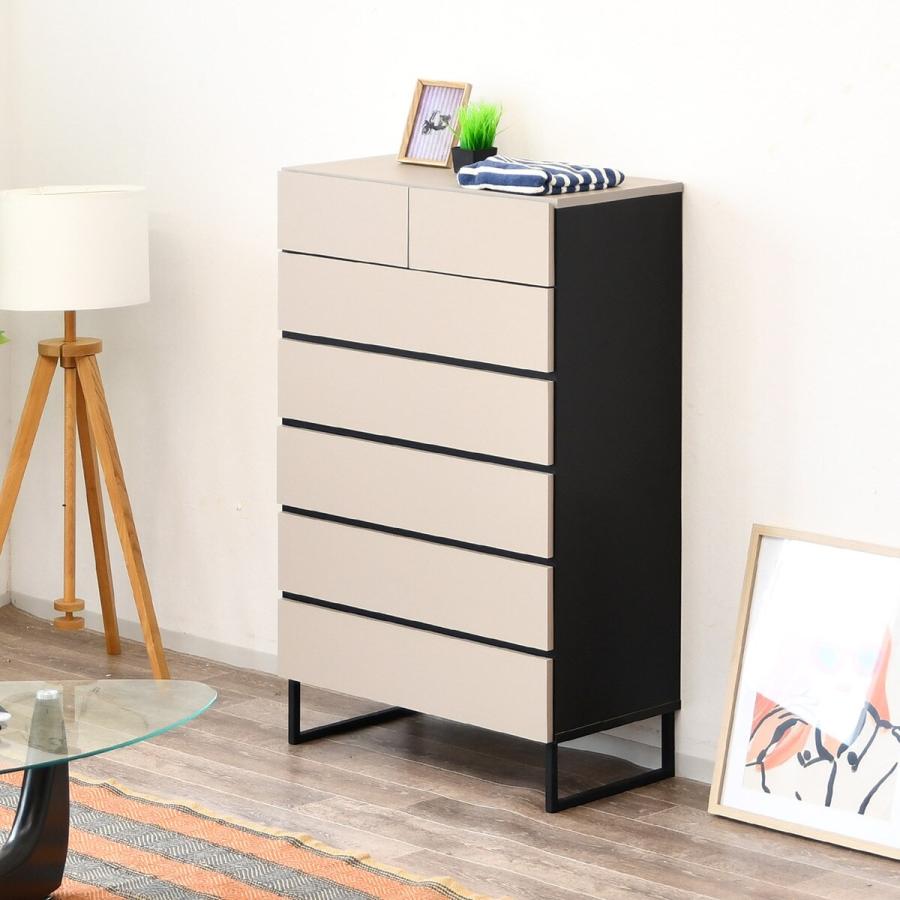 ニトリ（NITORI） グレージュ色80cm幅ハイチェスト(GCE 80HC GY