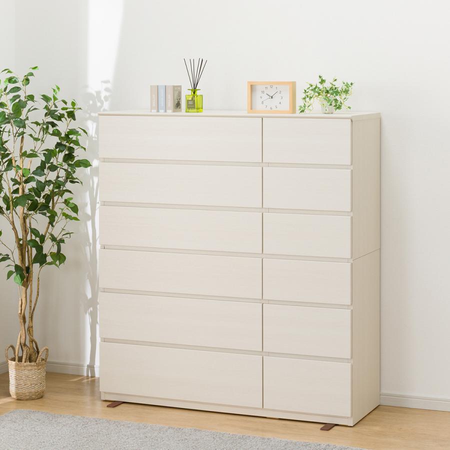 ニトリ（NITORI） ハイチェスト(クエス 120-6HC WW) タンス たんす