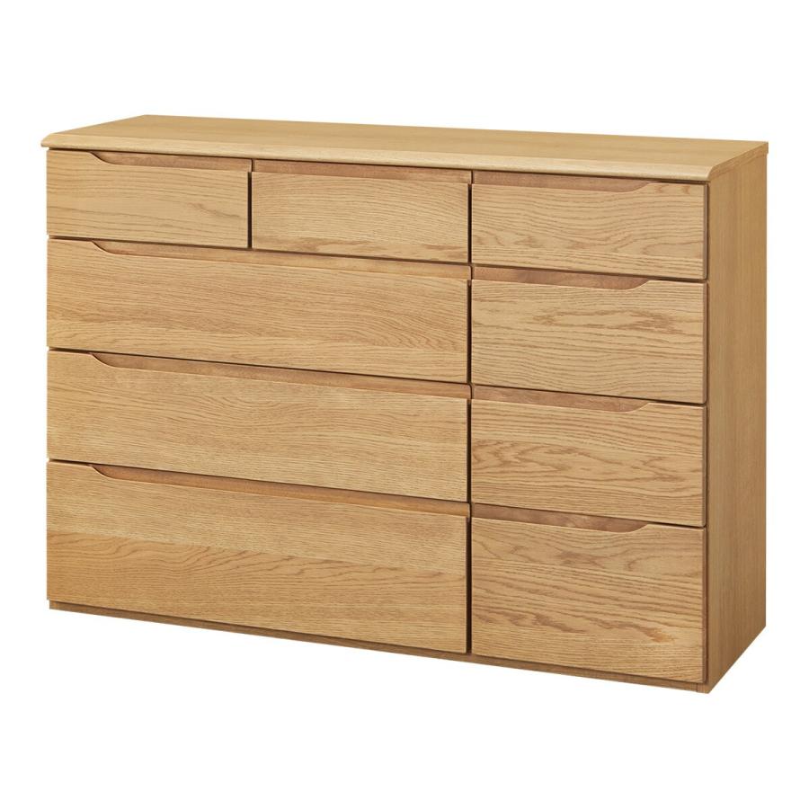 ニトリ（NITORI） 天然木 ローチェスト(KW-301 120-4 LBR) タンス