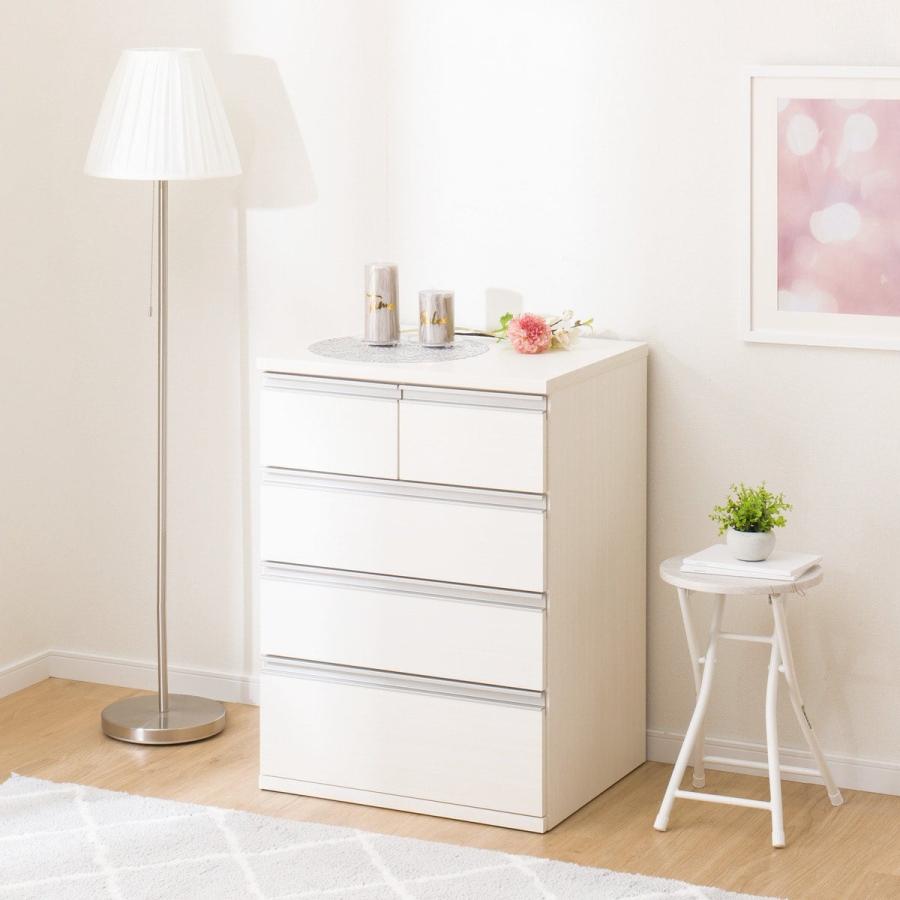 ニトリ（NITORI） クローゼット収納(トラウト 60-4 WW) タンス たんす