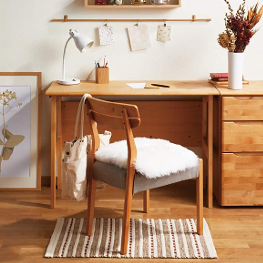 ニトリ（NITORI） 幅100cm スリムデスク(アルナス LBR) パソコンデスク