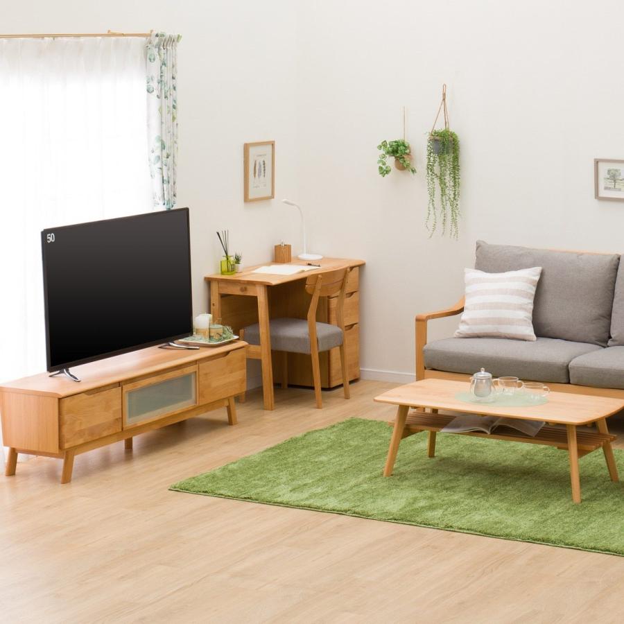 ニトリ（NITORI） 幅100cm スリムデスク(アルナス LBR) パソコンデスク