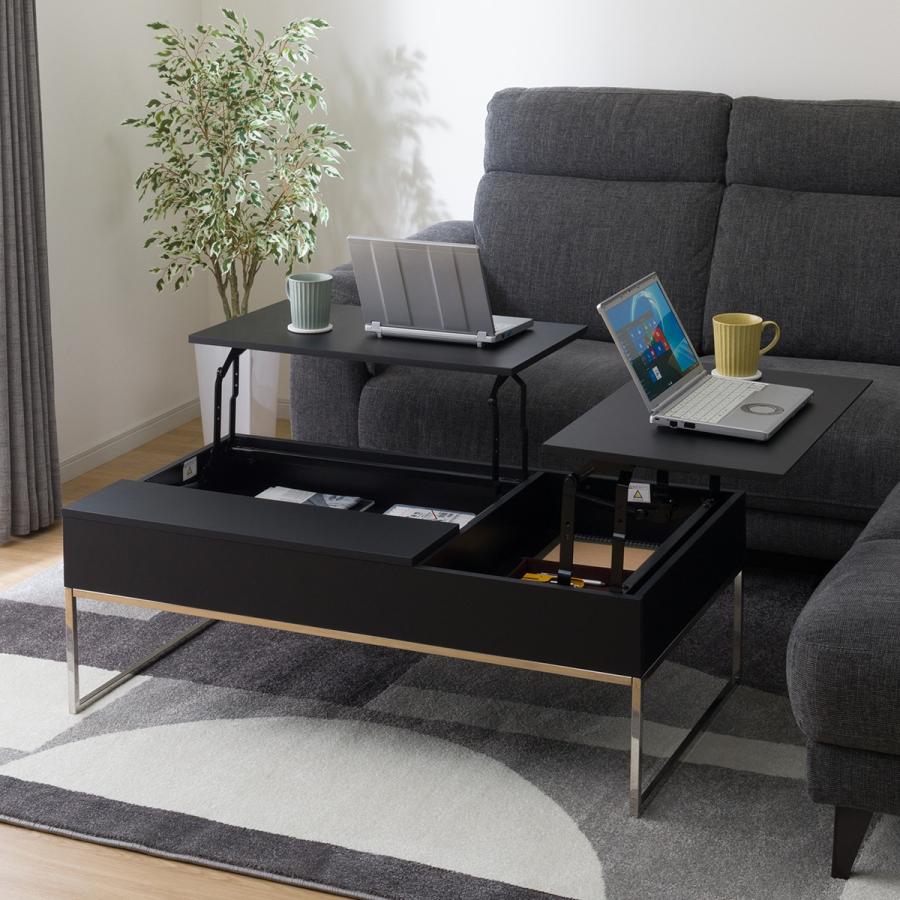 ニトリ（NITORI） 昇降センターテーブル(AW18 BK) : ニトリ Yahoo!店