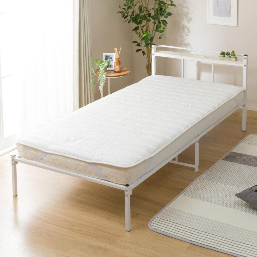 ニトリ（NITORI） シングルパイプベッド(バジーナC-STN JH WH) ニトリ