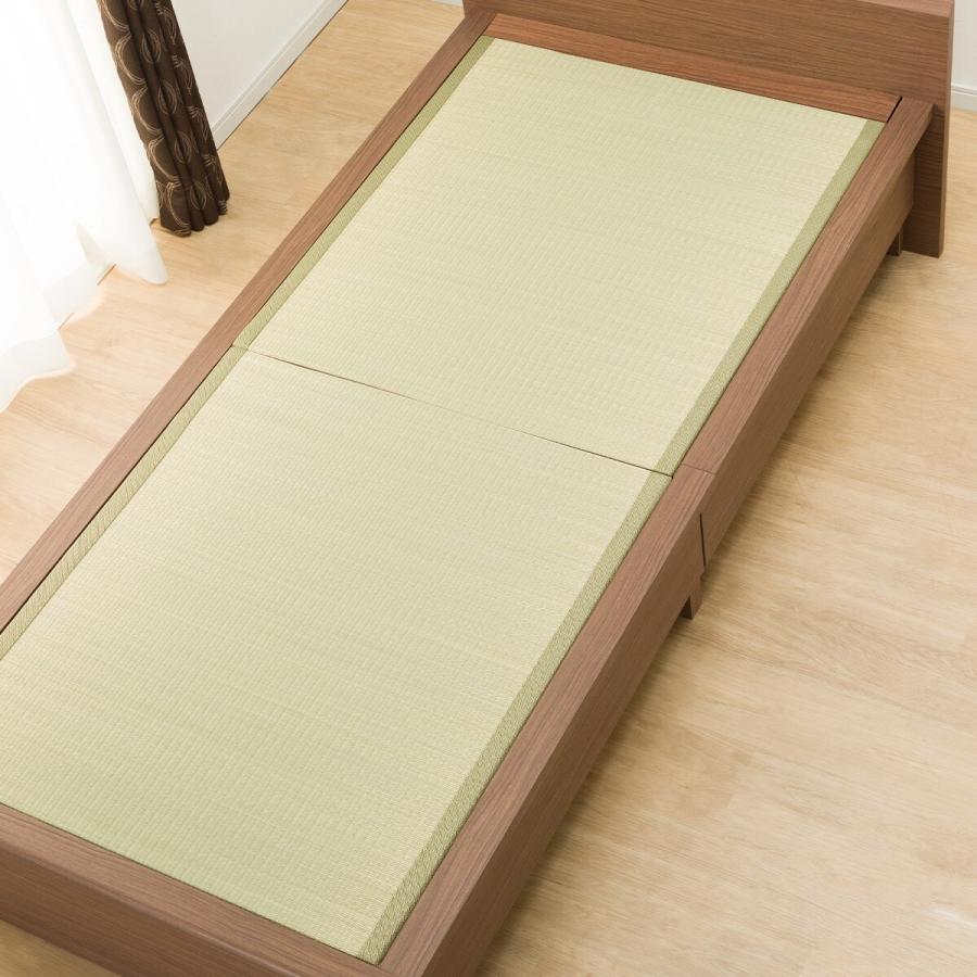 ニトリ（NITORI） ベッド シングル畳ベッド(シデンDH F38 MBR）引出し