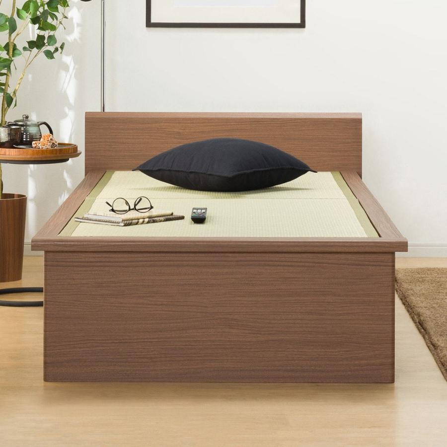 ニトリ（NITORI） ベッド シングル畳ベッド(シデンDH F38 MBR）引出し