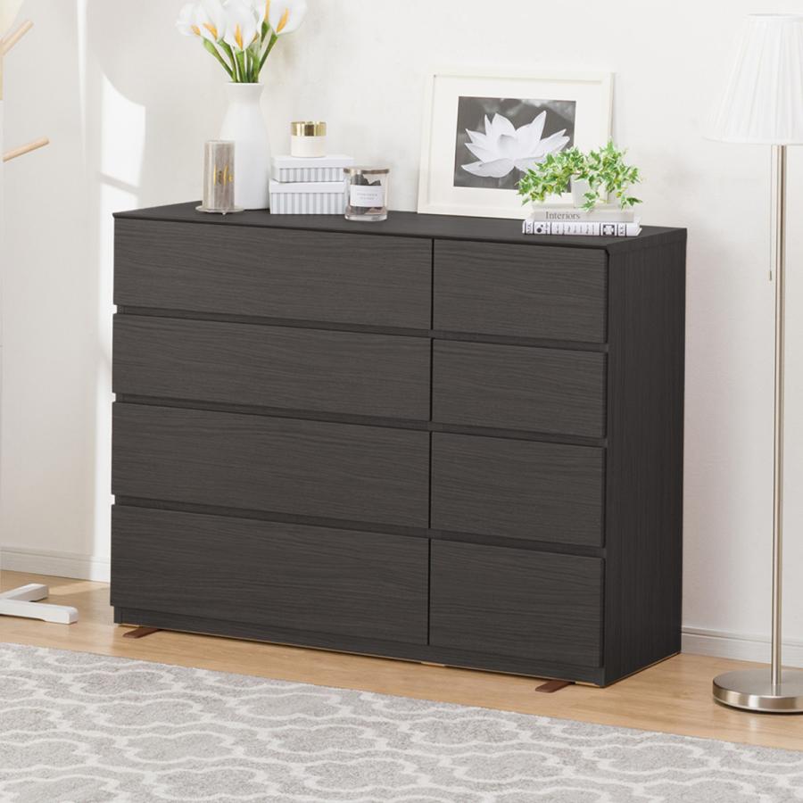 ニトリ（NITORI） ローチェスト(クエス 120-4LC BK) ニトリ期間限定：4