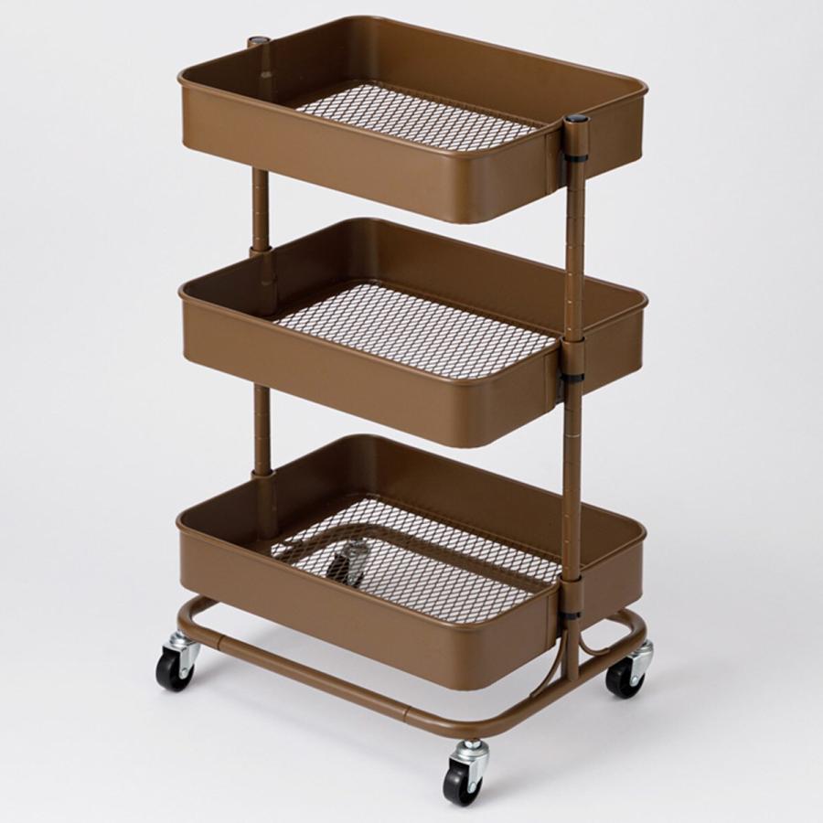 ニトリ（NITORI） ネット特別色 高さ調節ができるスチールワゴン