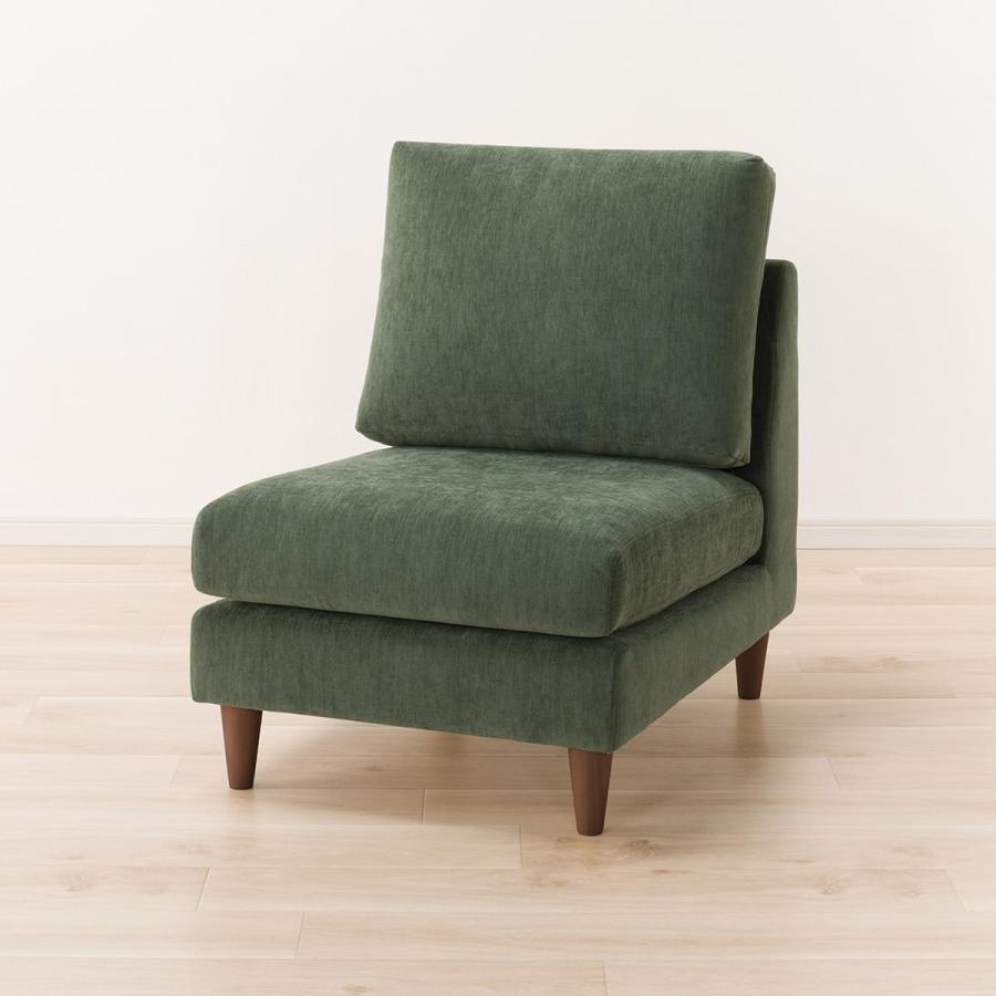 ニトリ（NITORI） 1人掛け布張りソファ(CS03 肘なし SD GR/MBR