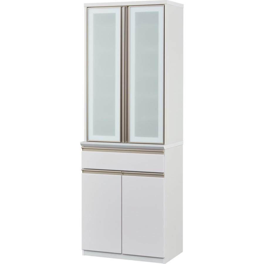 2023年購入ニトリアルミナ食器棚70幅開き戸ホワイト白 ニトリ（NITORI