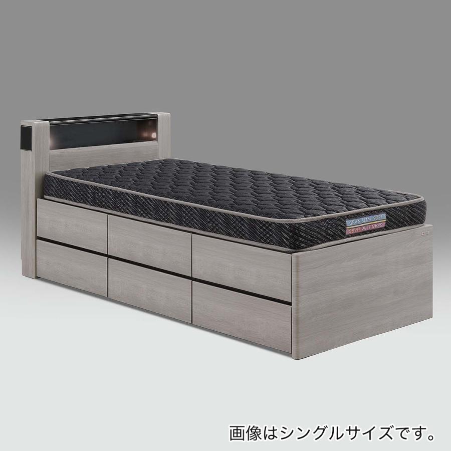 ニトリ（NITORI） セミダブル 収納付きベッドフレーム (サイドボックス